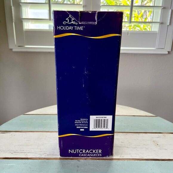Holiday Time Santa Claus Nutcracker 12" Wooden Walmart Exclusive Christmas Decor - Picture 7 of 9